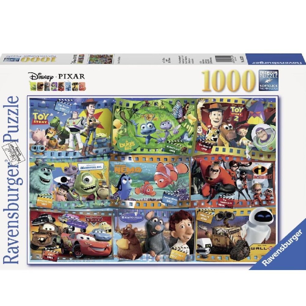 Ravensburger 1000pcs Adult Puzzle-Disney Pixar Movies New In Box